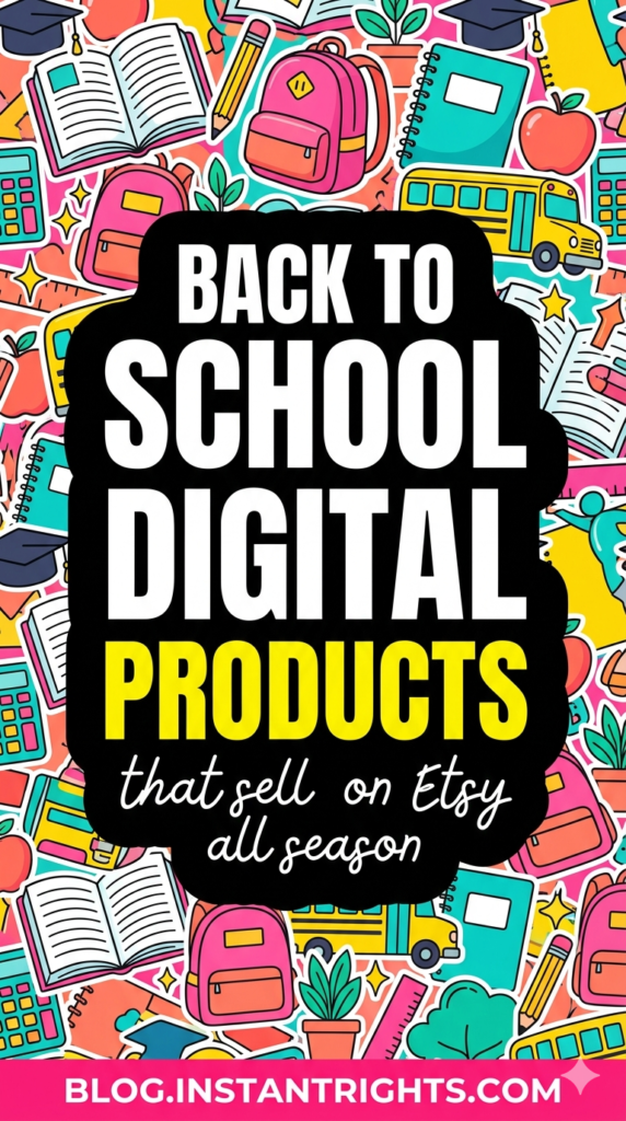 Illustrated blob pin — back to school digital products that sell on Etsy all season